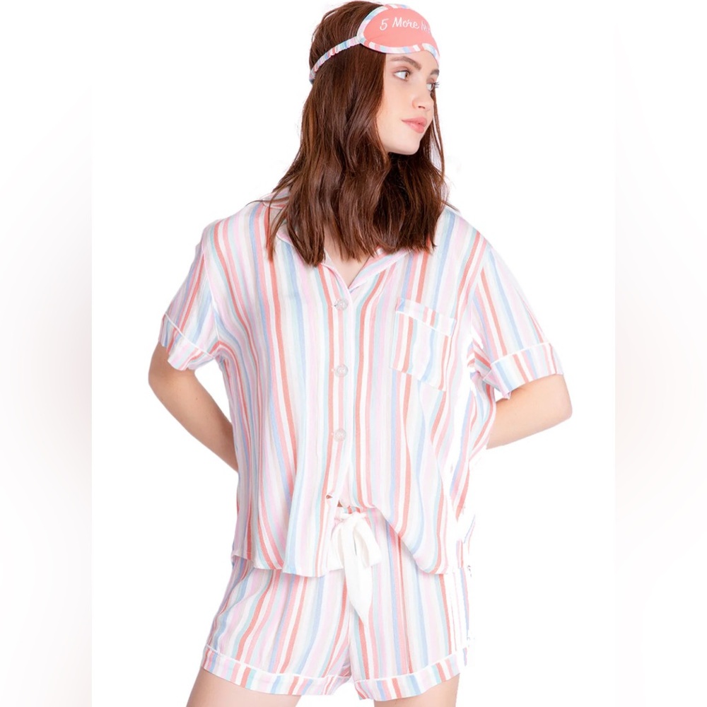 PJ Salvage Saturday Morning Striped Pajama Set